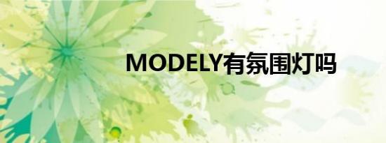 MODELY有氛围灯吗