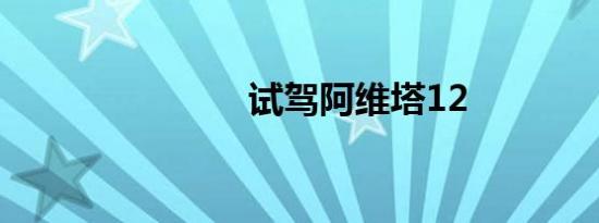试驾阿维塔12