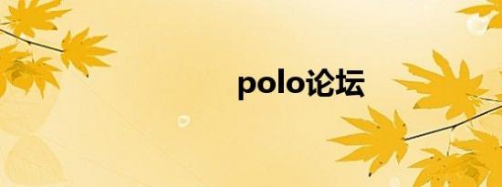 polo论坛