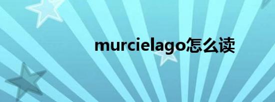murcielago怎么读