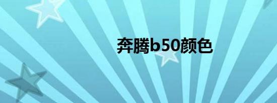 奔腾b50颜色