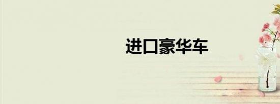 进口豪华车