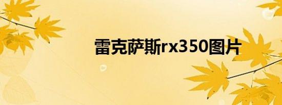 雷克萨斯rx350图片