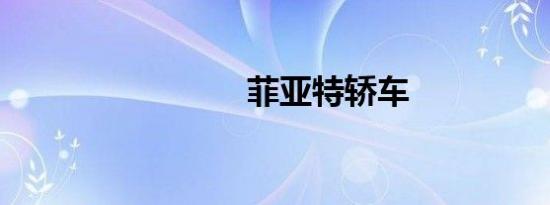 菲亚特轿车