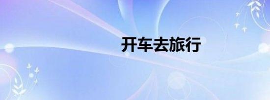 开车去旅行