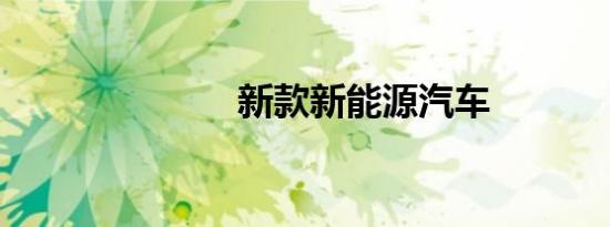 新款新能源汽车