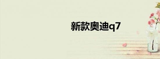 新款奥迪q7