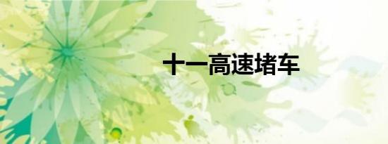 十一高速堵车