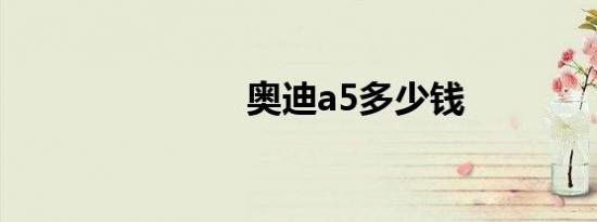 奥迪a5多少钱
