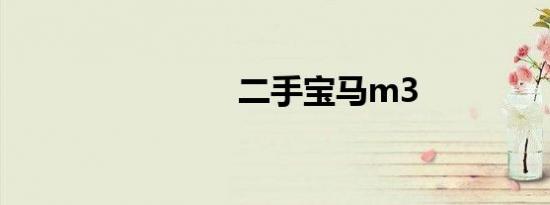 二手宝马m3