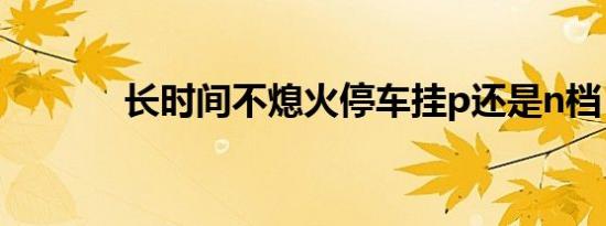 长时间不熄火停车挂p还是n档